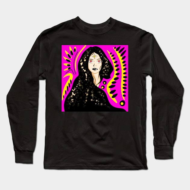 the wisdom and the future woman muse of fortune Long Sleeve T-Shirt by jorge_lebeau